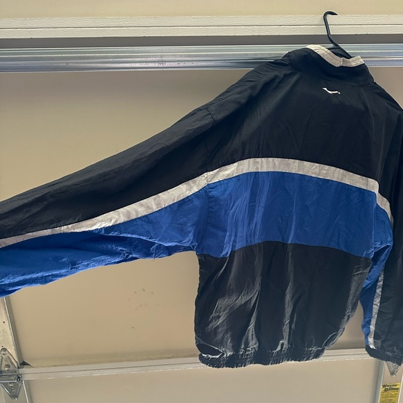 Vintage pull over zip up windbreaker size large with pockets - Picture 5 of 6